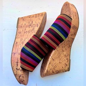 Montego Bay Club Rainbow Platform Wedges
